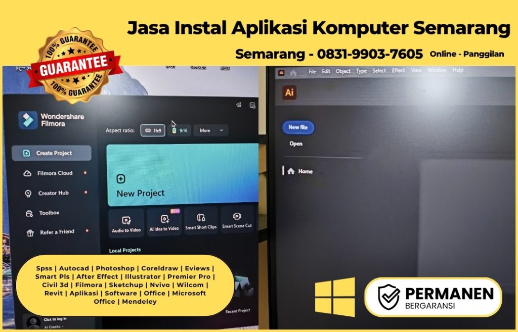 WA 083-199-037-605, Jasa Instal Aplikasi Laptop Terdekat Semarang