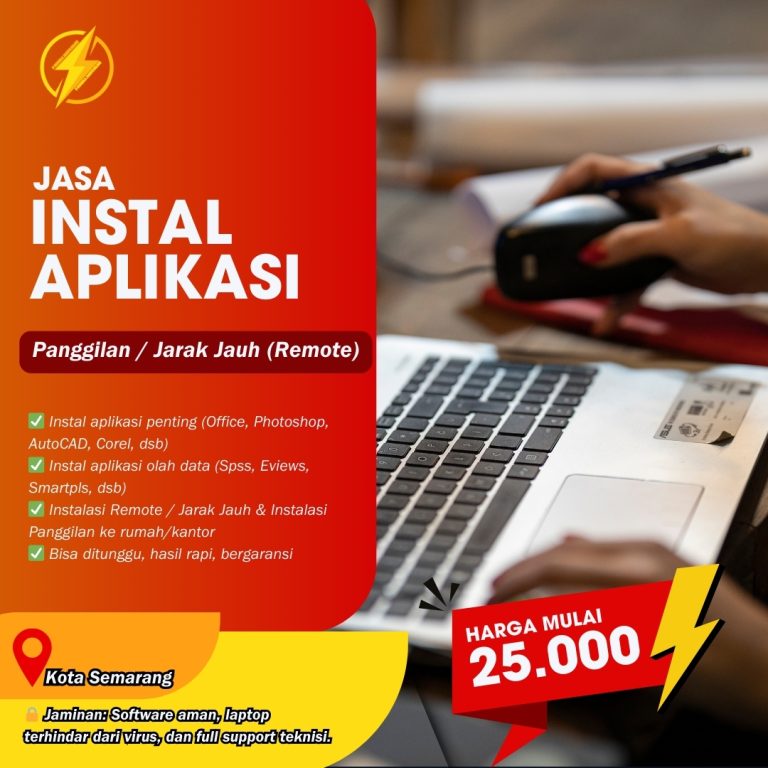 WA 083-199-037-605, Jasa Instal Aplikasi Di Laptop Semarang