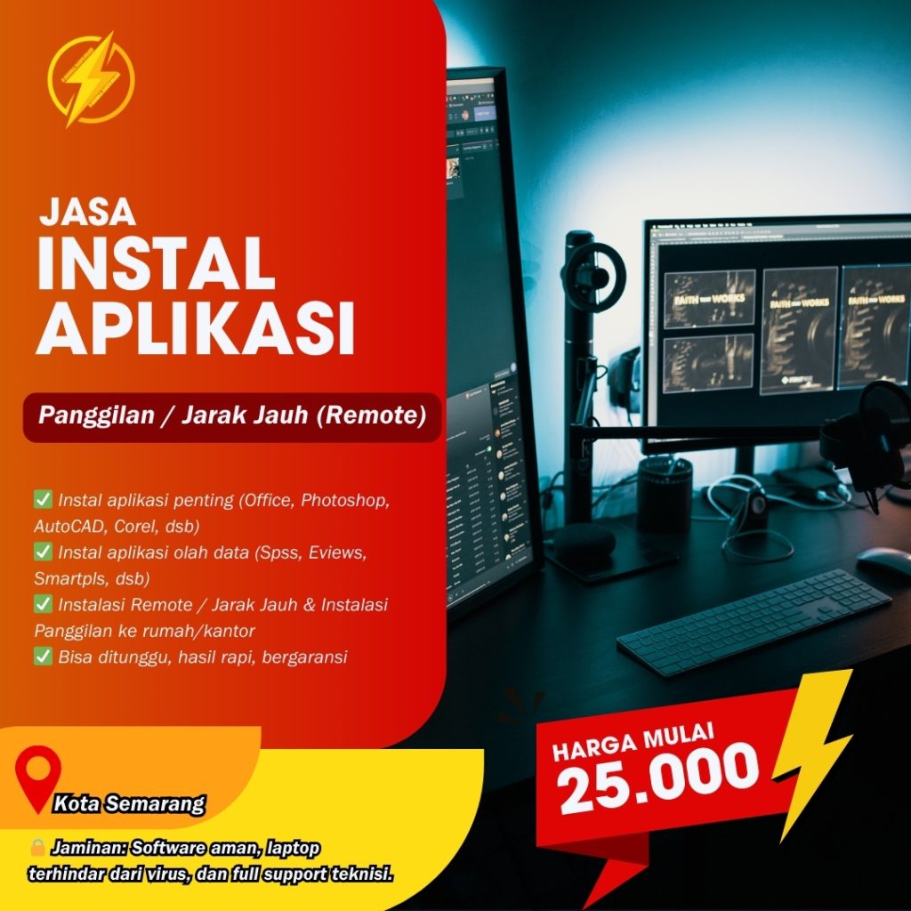 WA 083-199-037-605, Jasa Instal Aplikasi Komputer Semarang