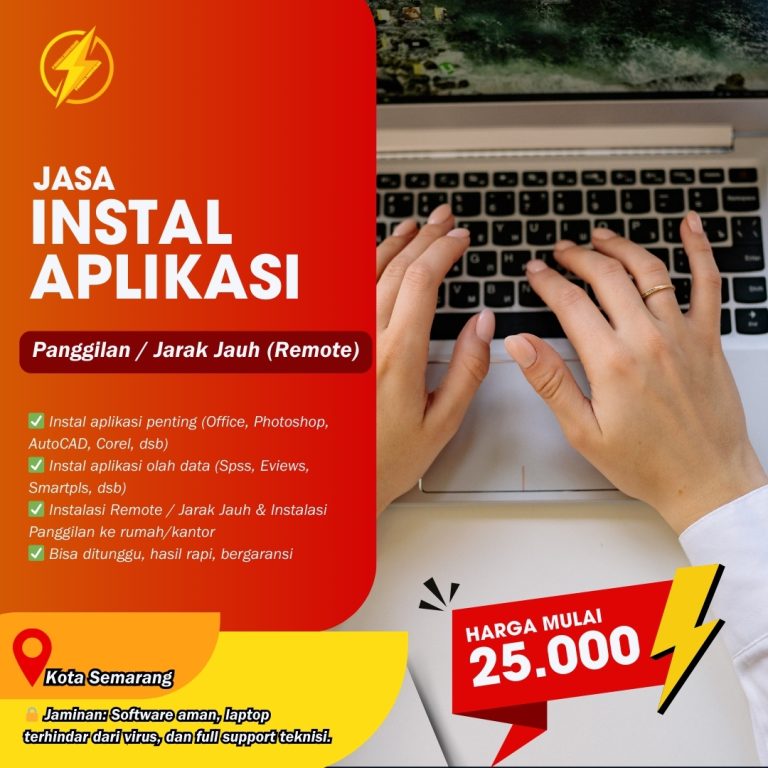 WA 083-199-037-605, Jasa Instal Aplikasi Laptop Terdekat Semarang