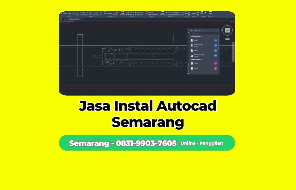 Jasa Instal Autocad Ngaliyan, Semarang