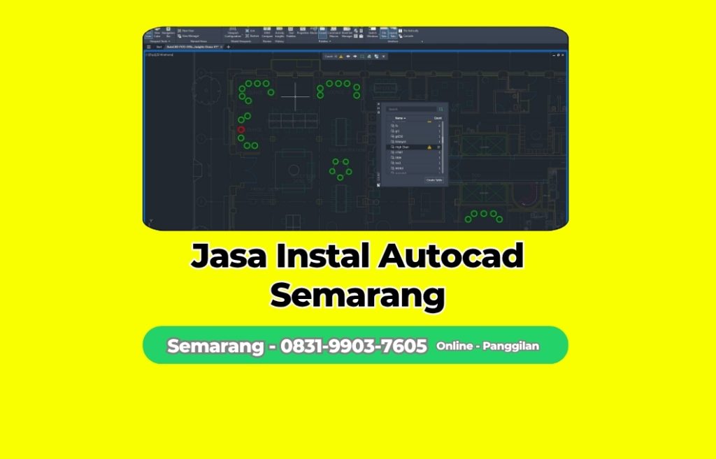 Jasa Instal Autocad Semarang Timur, Semarang