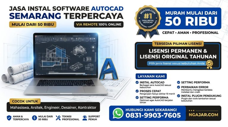 Jasa Instal dan Download Autocad Semarang