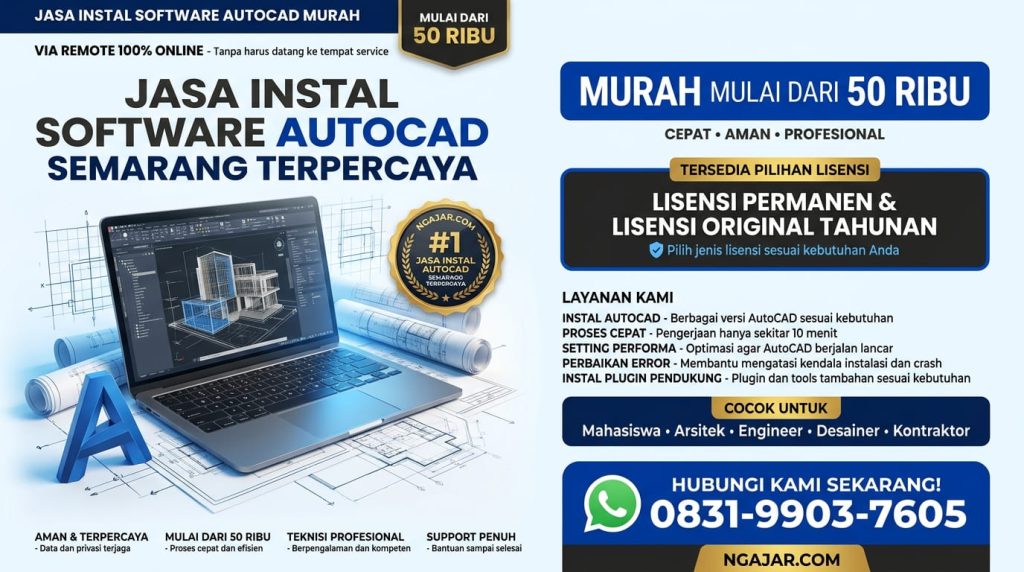 Tempat Instal Autocad Murah Semarang