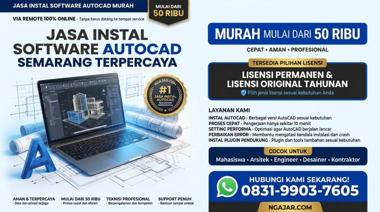 Tempat Instal Autocad Murah Semarang