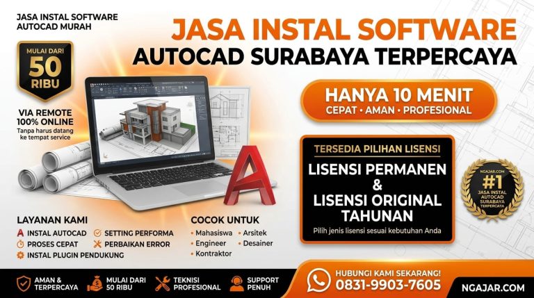 Jasa Instal dan Download Autocad Surabaya