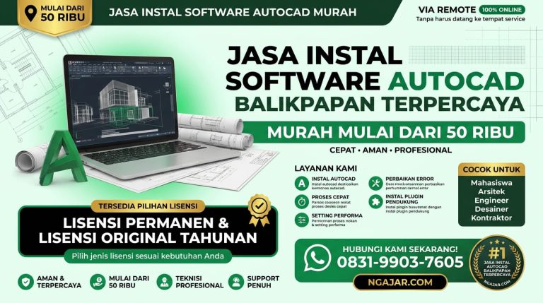 Tempat Instal Autocad Balikpapan