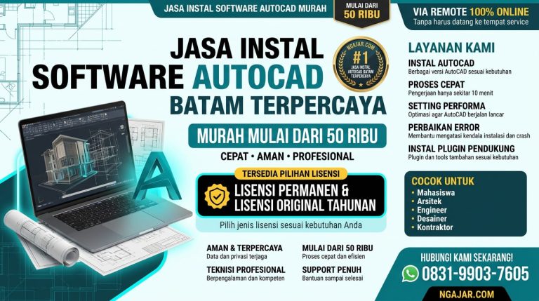 Jasa Instal dan Download Autocad Batam