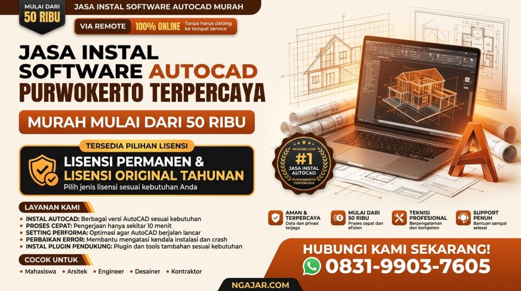 Tempat Instal Autocad Purwokerto