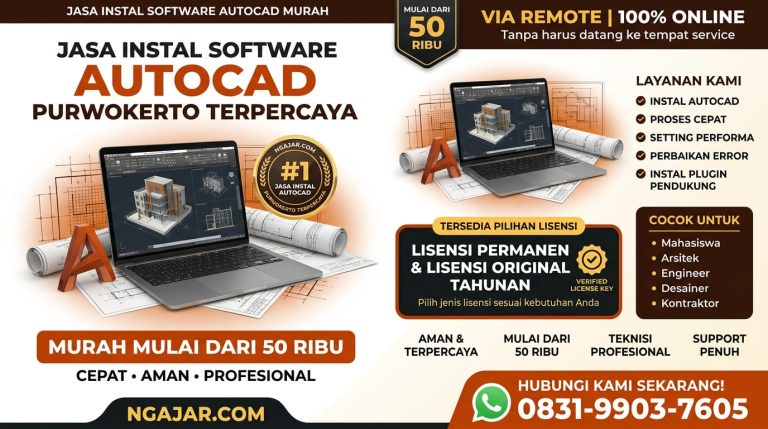 Jasa Instal dan Download Autocad Purwokerto